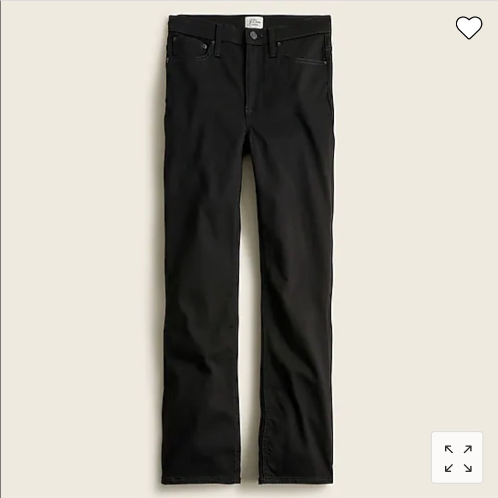 9” Demi Boot Crop Jean in Stay Black Wash